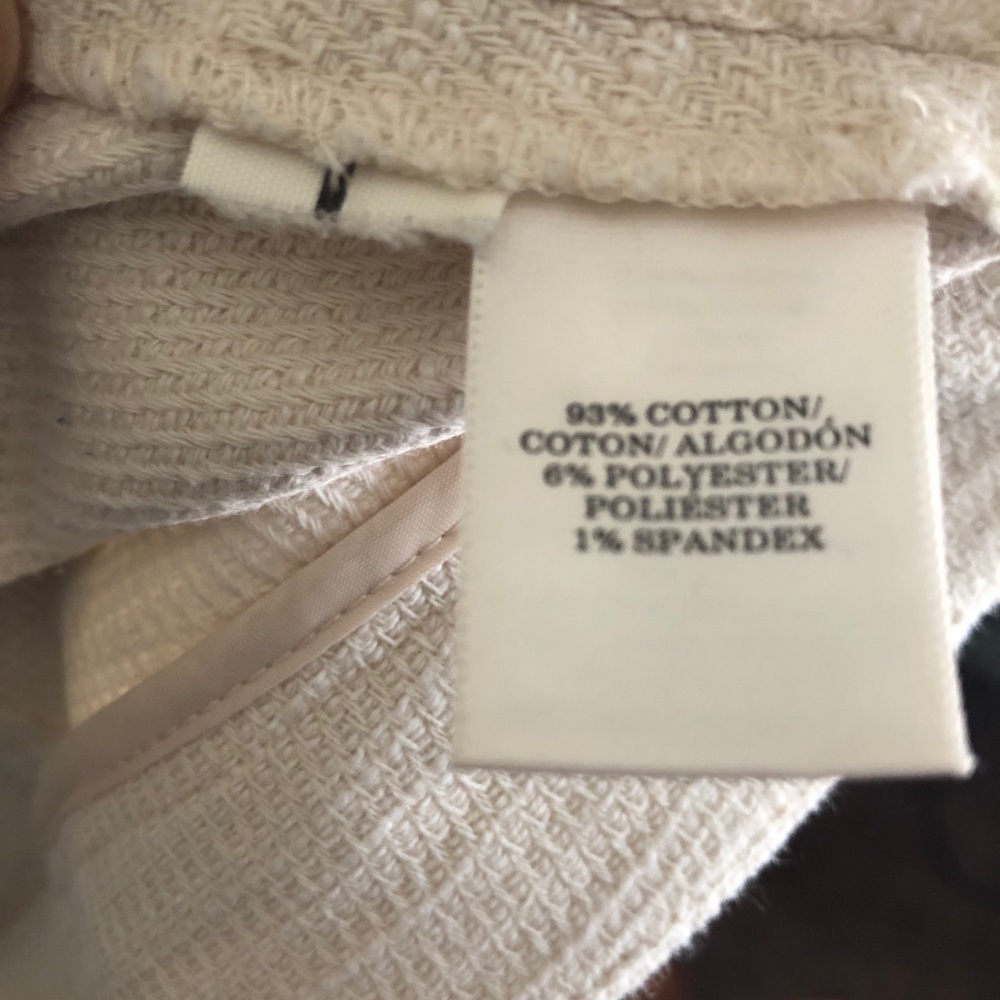 Ann Taylor Cream Knit High Waist Shorts - Picture 5 of 5
